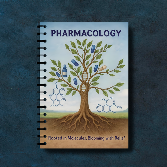Pharmacology Notebook – Subject-Themed A4 | Prescribed