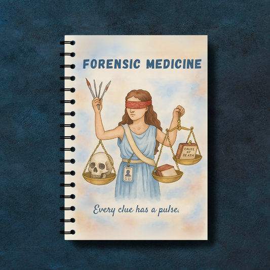 Forensic Medicine Notebook – Subject-Themed A4 | Prescribed