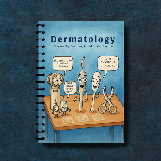 Dermatology Notebook – Subject-Themed A4 | Prescribed