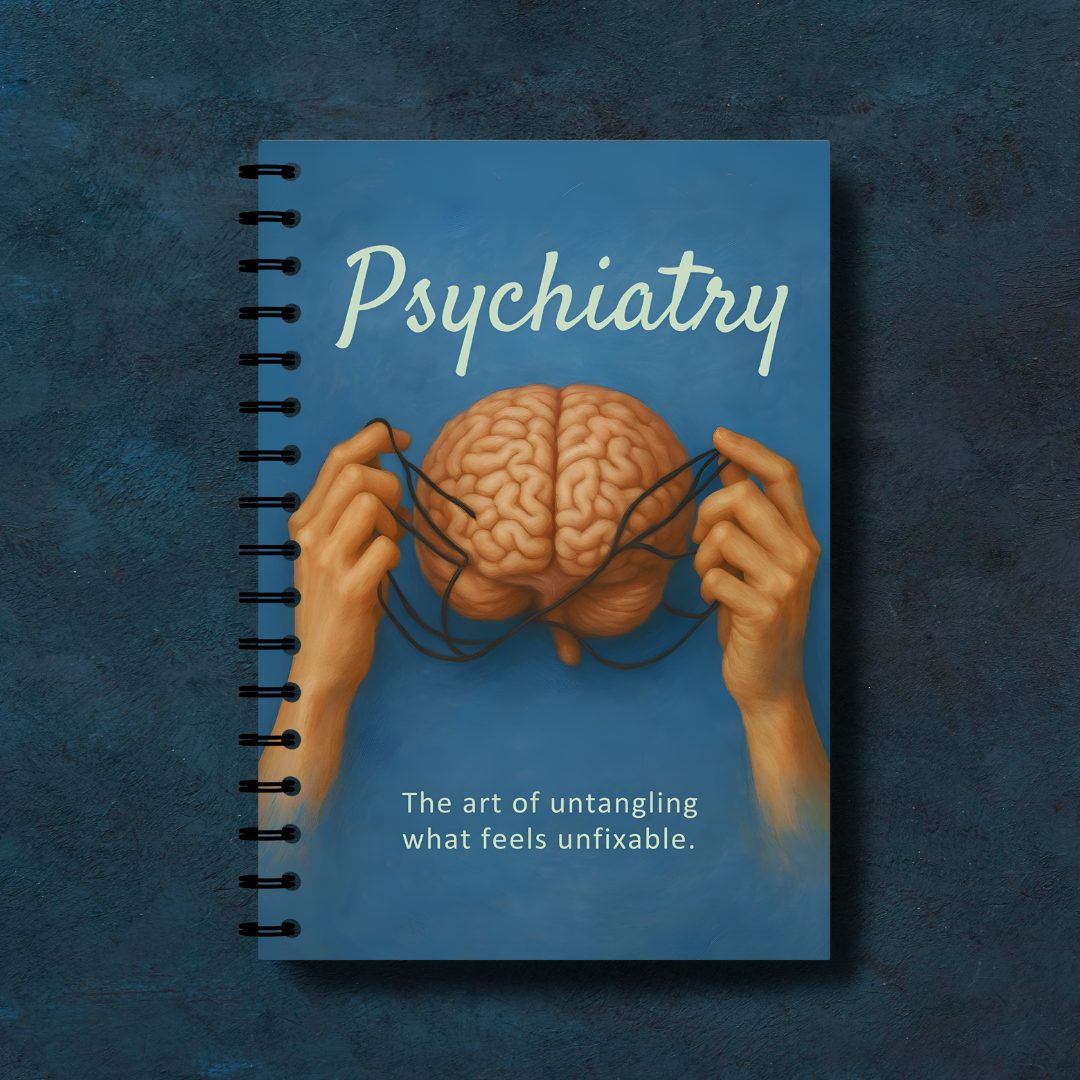 Psychiatry Notebook – Subject-Themed A4 | Prescribed